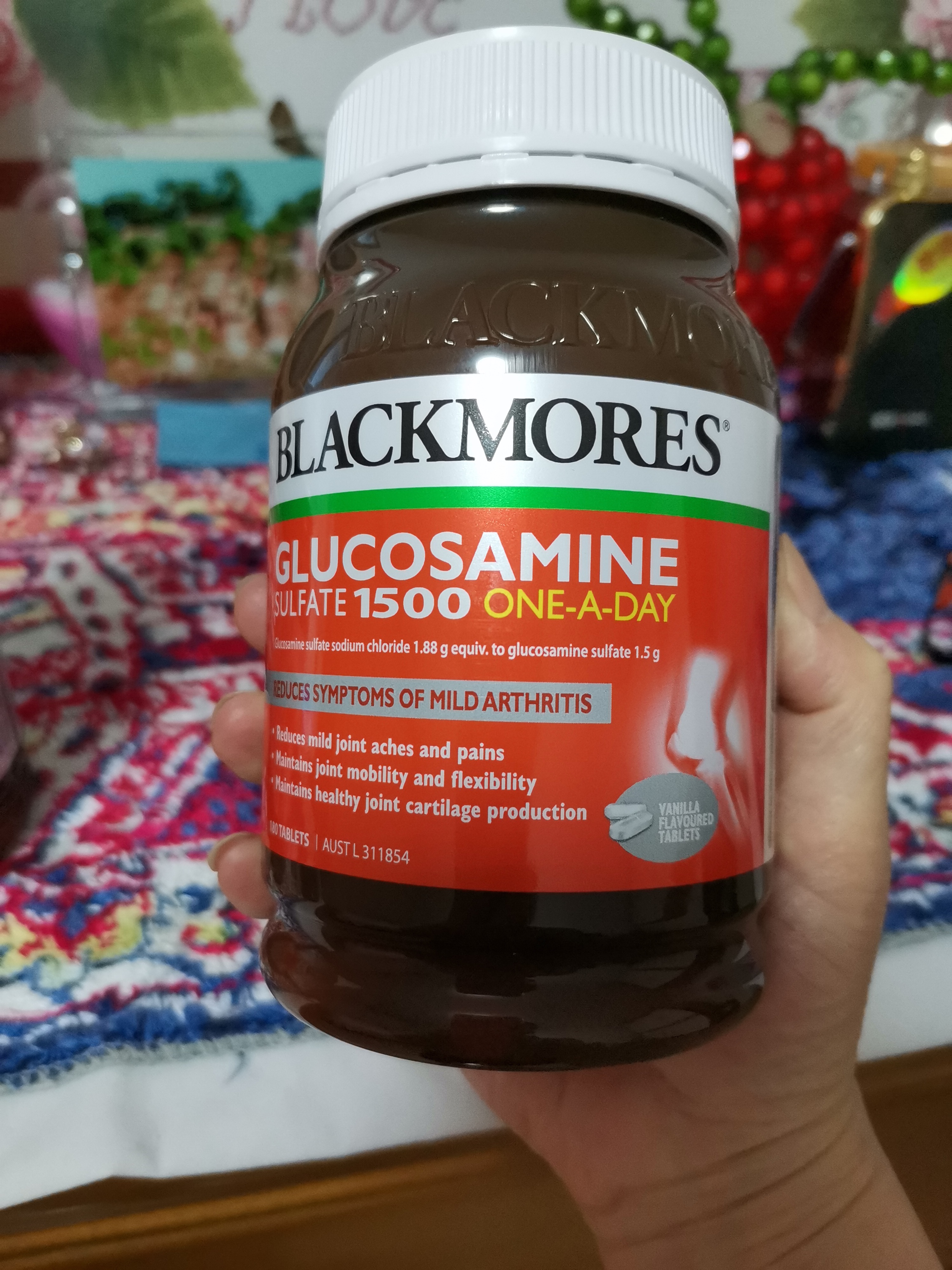 【两件85折】blackmores 澳佳宝 维骨力葡萄糖胺 1500毫克 180片/瓶
