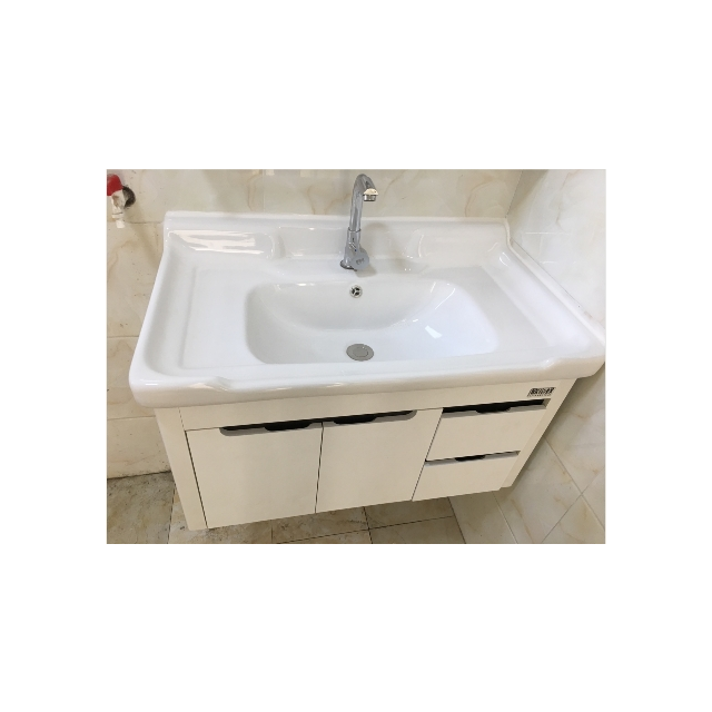 欧帝奴(oudinu)浴室柜组合现代简约卫生间洗脸盆洗手盆柜组合一体陶瓷