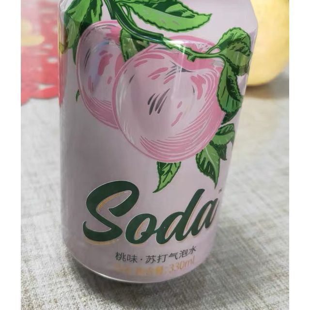 名仁苏打水气泡水水蜜桃味无糖0脂饮料矿泉饮用水330ml12罐