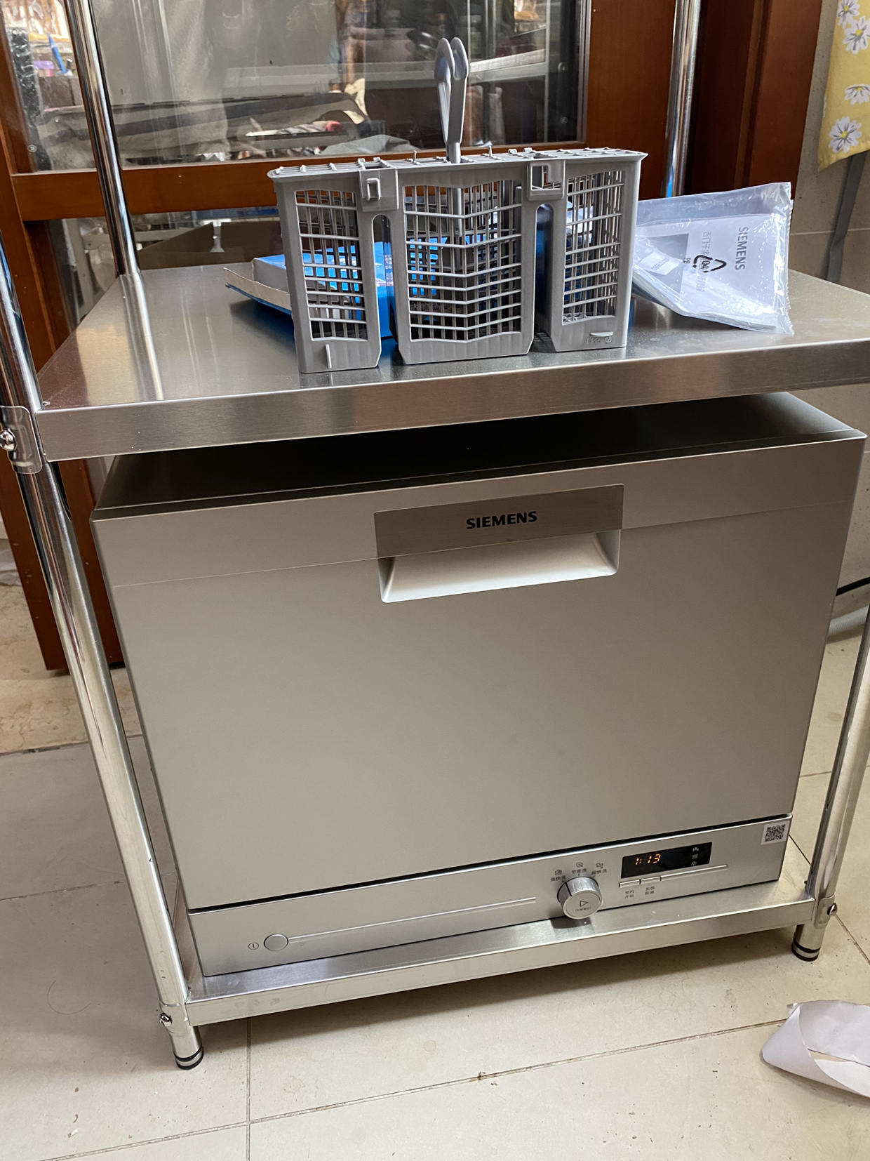 西门子(siemens)洗碗机台嵌两用高温消毒 自动洗碗器6套(a版)*sk23