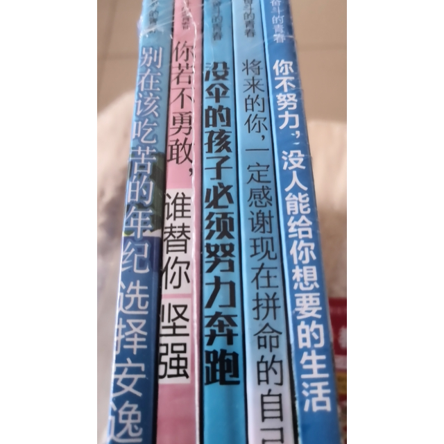 全5册你不努力谁也给不了你想要的生活你别在吃苦年纪选择安逸没伞的