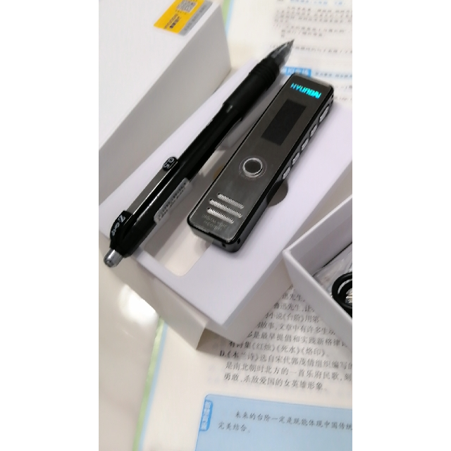 现代(hyundai)录音笔hy-k607黑色8g专业高清降噪长待机商务会议大容量