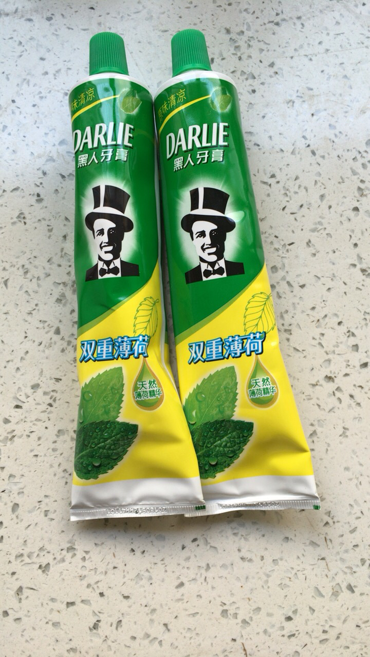 黑人牙膏双重薄荷225克