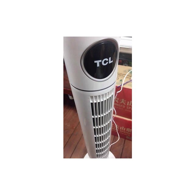 tcl电风扇fzt408三档风速静音柔风母婴可用落地扇家用塔扇静音台式