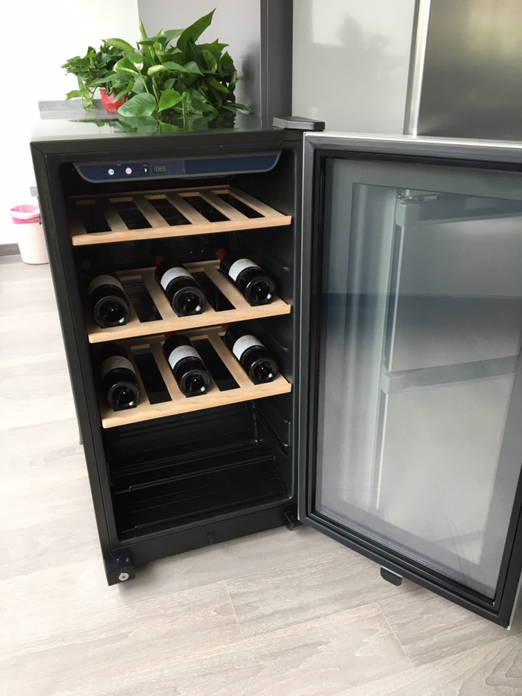 海尔红酒柜35瓶装立式冷藏保鲜柜茶叶雪茄柜恒温办公室家用红酒柜保湿