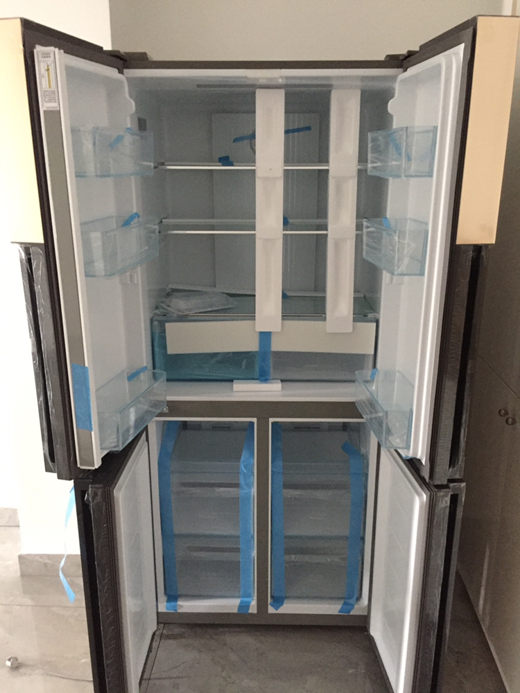 海尔(haier)bcd-458wdvmu1 458升十字门对开门多门变频冰箱 风冷无霜