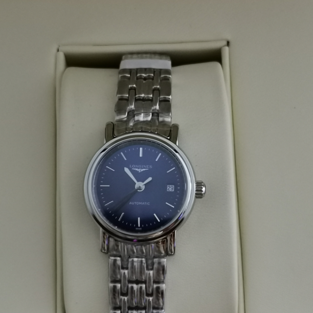 浪琴longines瑰丽系列背透自动机械简约气质款商务正装钢带女士手表l