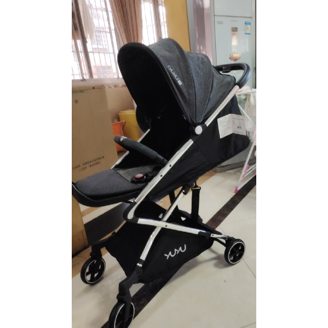 > yuyu悠悠第8代高景观超轻便婴儿车可坐可躺便携上飞机bb儿童推车 深