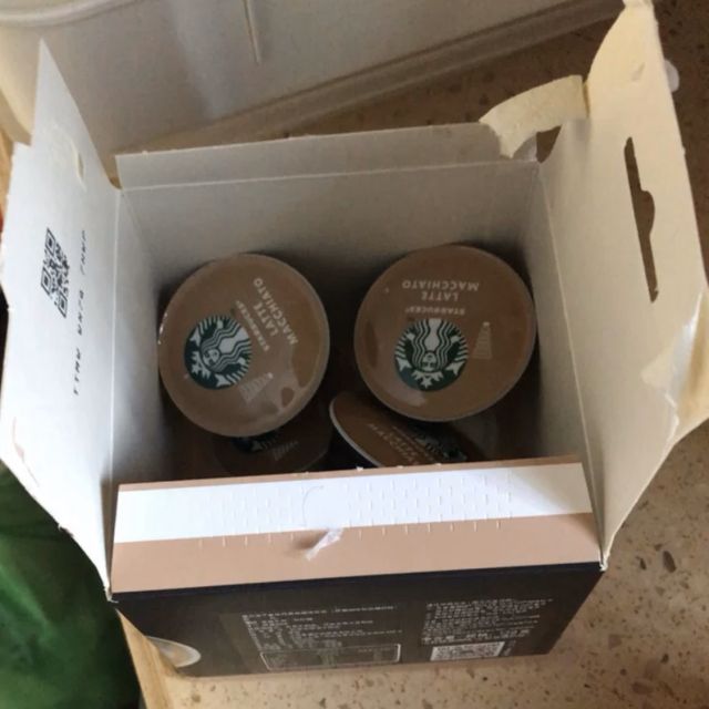 星巴克starbucks拿铁玛奇朵咖啡咖啡胶囊129g内含12颗