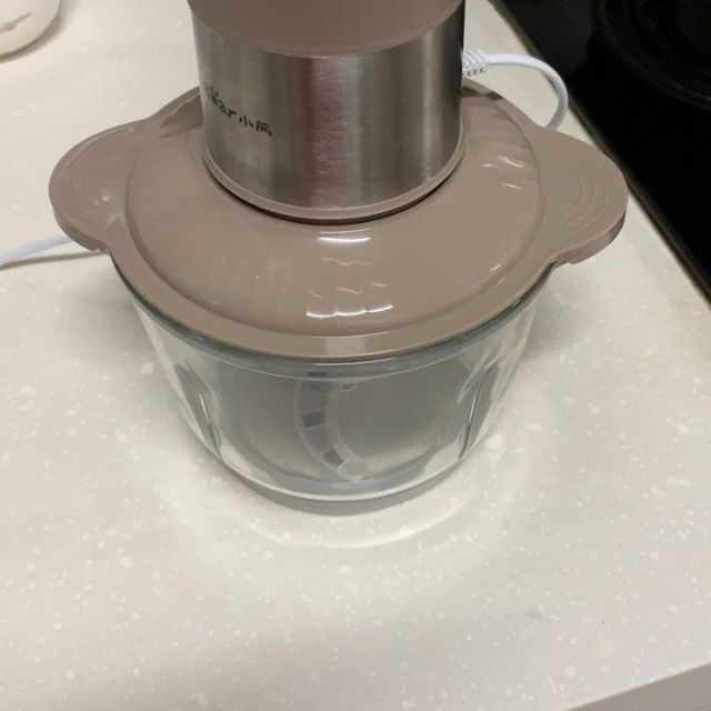 小熊bear切碎机qsjc03f1灰色2l大容量家用全自动宝宝辅食料理机大动力