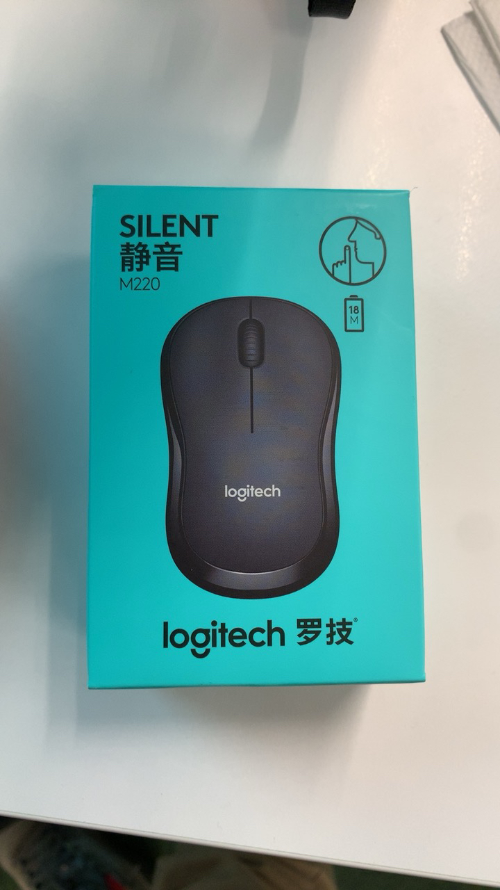 羅技(logitech)m220 無線靜音鼠標筆記本臺式電腦無聲m186升級版(紅色