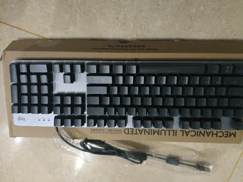 罗技(logitech) k845背光机械键盘 游戏办公电竞打字有线 茶轴晒单图