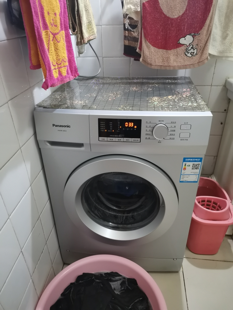 panasonic/松下 xqg80-8公斤8122全自动智能滚筒洗衣机 银色新款晒单