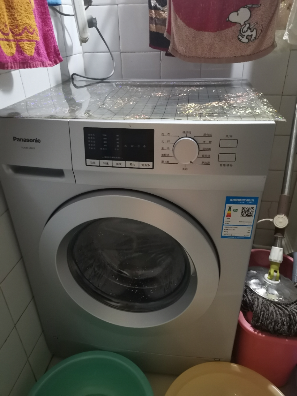 panasonic/松下 xqg80-8公斤8122全自动智能滚筒洗衣机 银色新款晒单