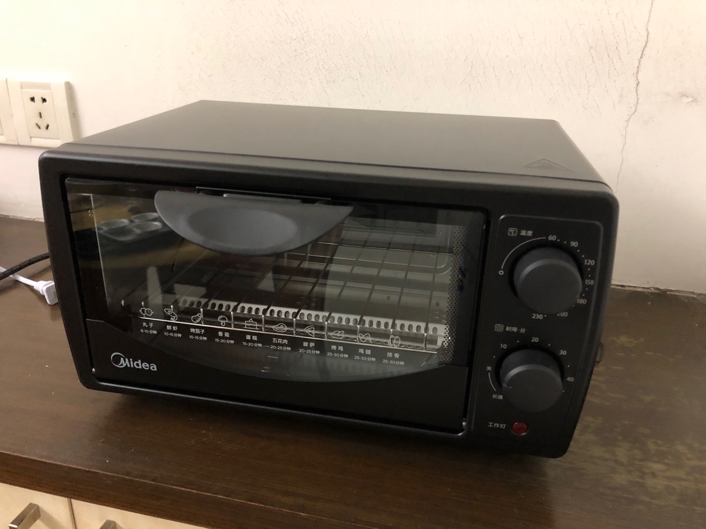 美的t1-108b/pt1011电烤箱家用烘焙迷你小型多功能全自动10l1-4人低温