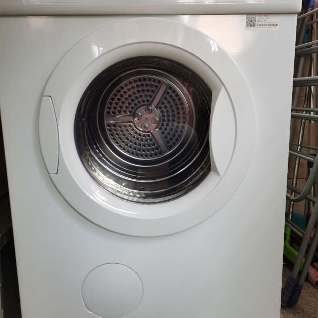 haier海尔6公斤烘干机干衣机滚筒式排气式全自动干衣机电子控温家用非