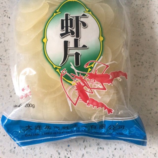 > 龍海勝蝦片自己炸油炸原料鮮生蝦片膨化食品散裝懷舊零食大連特產