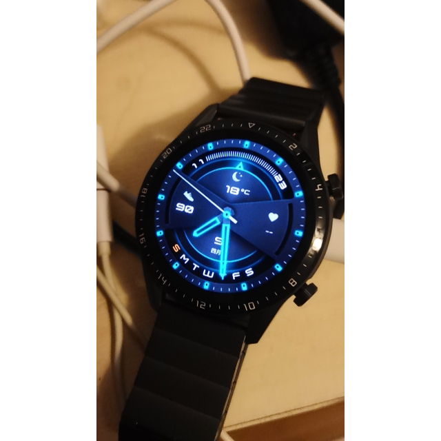 华为(huawei)华为智能手表watch gt2(46mm)尊享款 钛银灰 2周续航