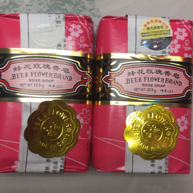 (老牌国货)蜂花牌檀香皂 玫瑰皂 茉莉皂 檀香皂125g*5块组合装 蜂花五