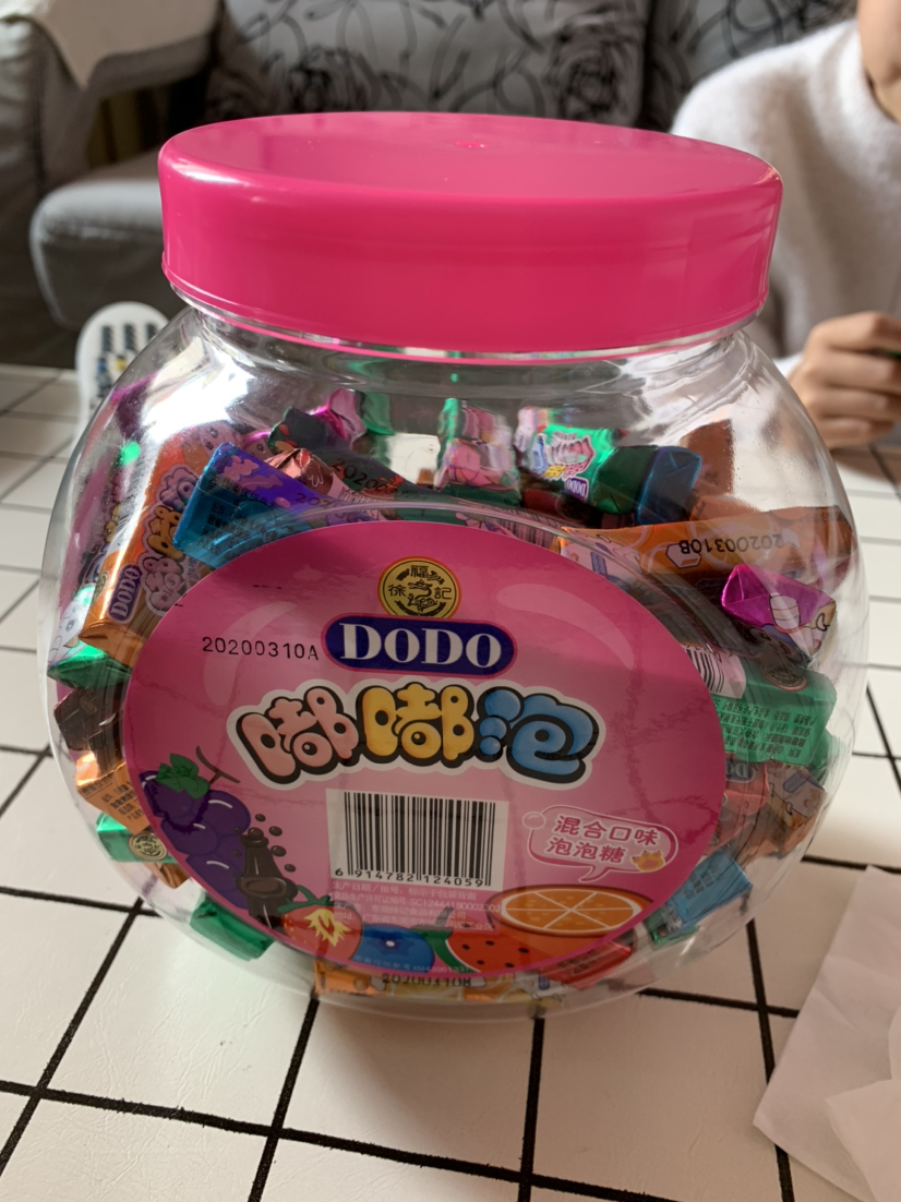 徐福记 嘟嘟泡 dodo水果味泡泡糖 综合口味100条罐装儿童节糖果零食品