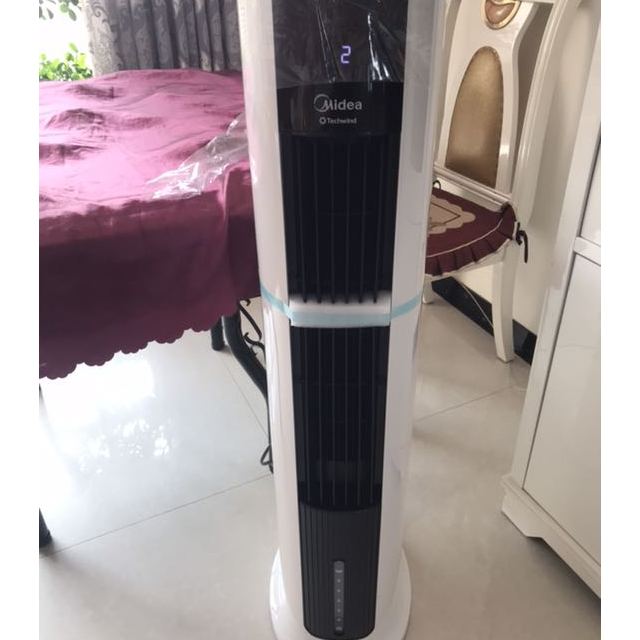 美的(midea) 冷风扇 aac12ar 单冷空调扇 快速制冷塔扇 7l大水箱 广域