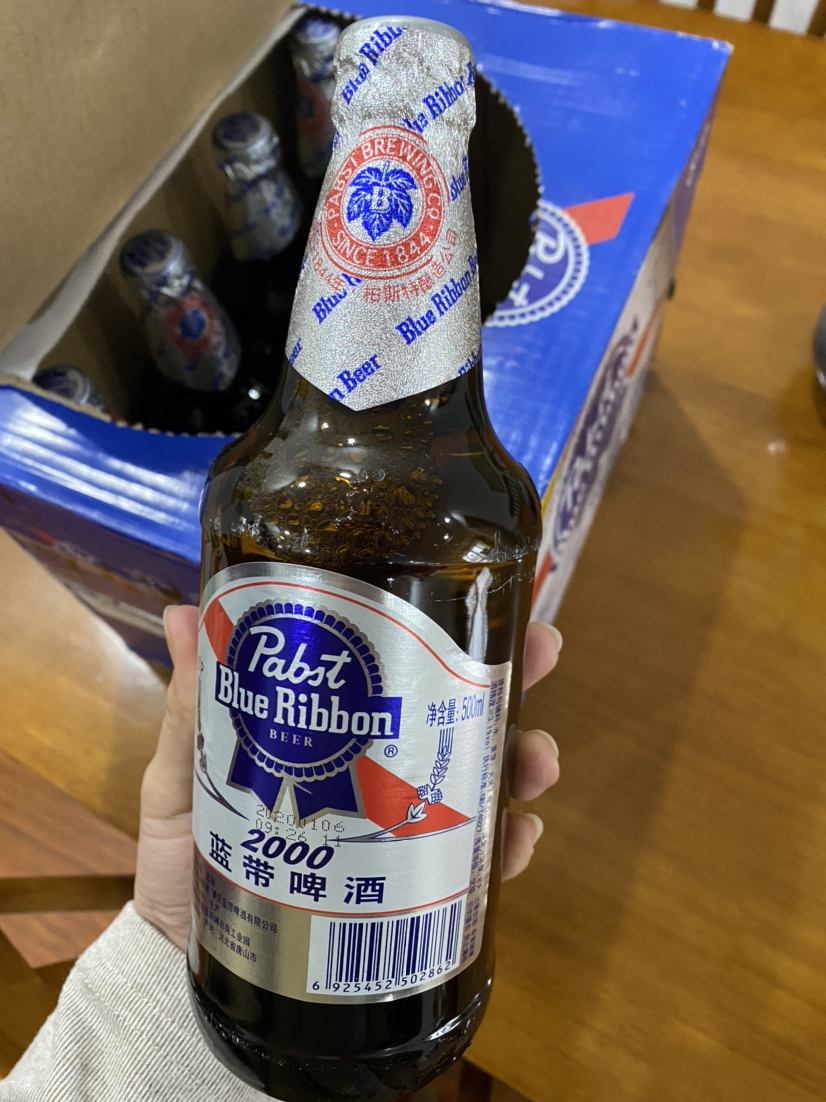 blue ribbon蓝带超爽2000啤酒500ml*12瓶装整箱 经典8度啤酒晒单图
