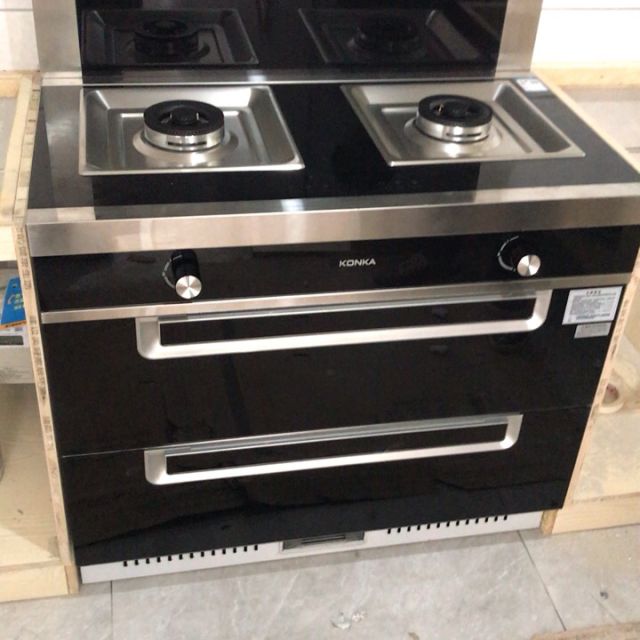 康佳konka集成灶50kw大火力集成一体灶电加热自动清洗带暖菜功能双