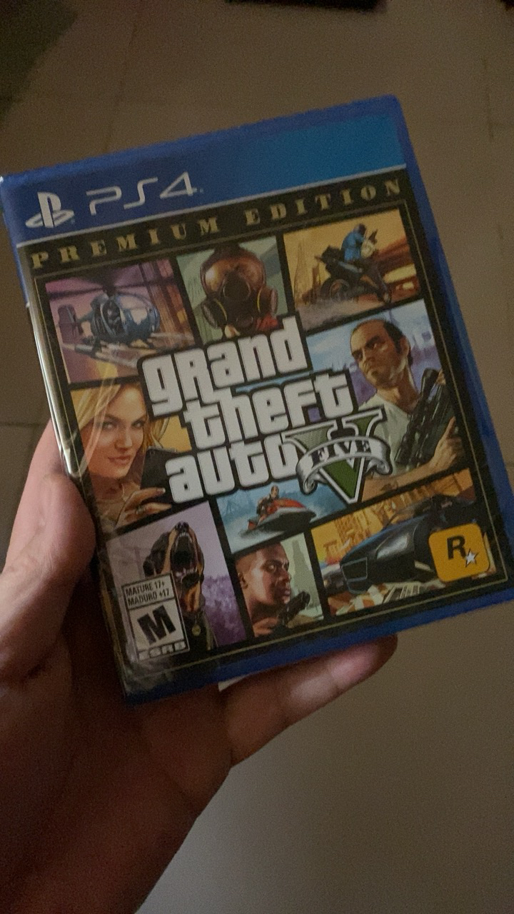 索尼(sony)ps4 slim pro 正版遊戲軟件 實體光盤 俠盜 gta5 獵車手5