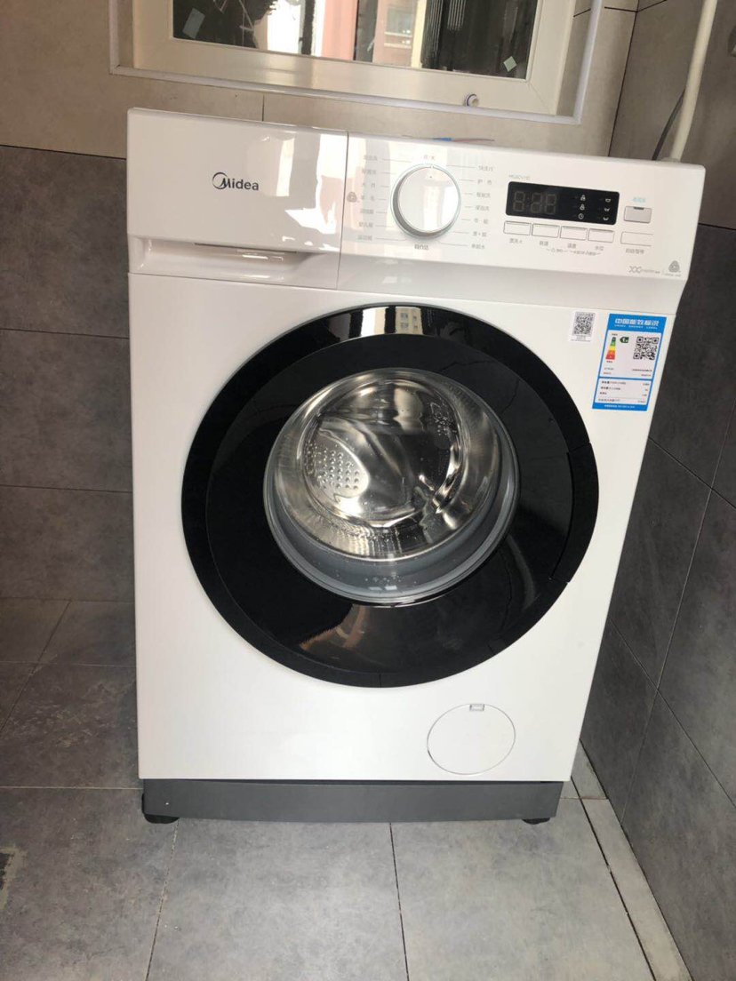 美的(mieda)mg80v11d 滚筒洗衣机变频 8公斤家用大容量全自动 静音