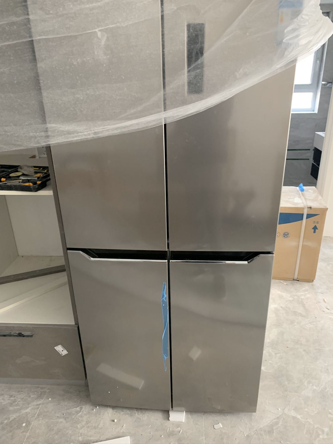 倍科(beko)gne0432bt 432升 冰箱风冷冰箱变频 多门冰箱 十字对开门