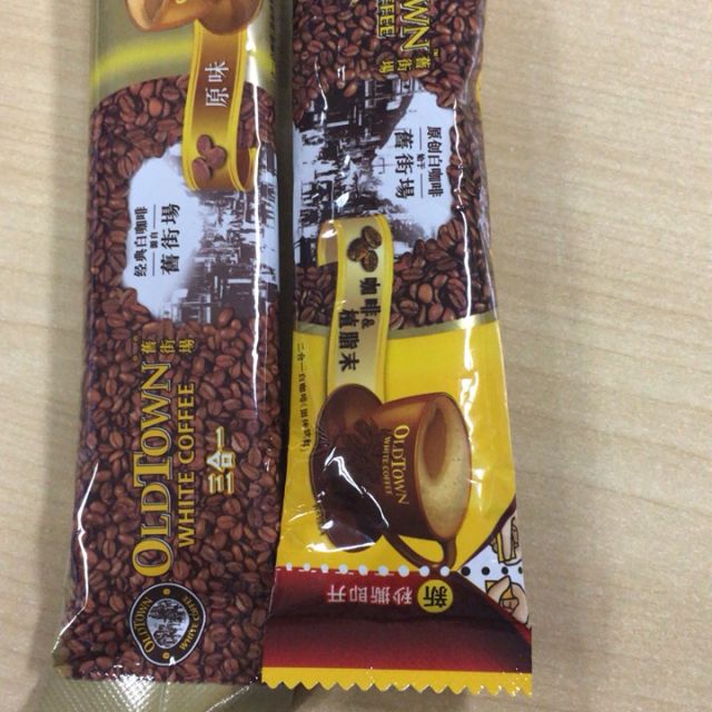 马版马来西亚原装进口old town旧街场/旧街场二合一速溶白咖啡375g条