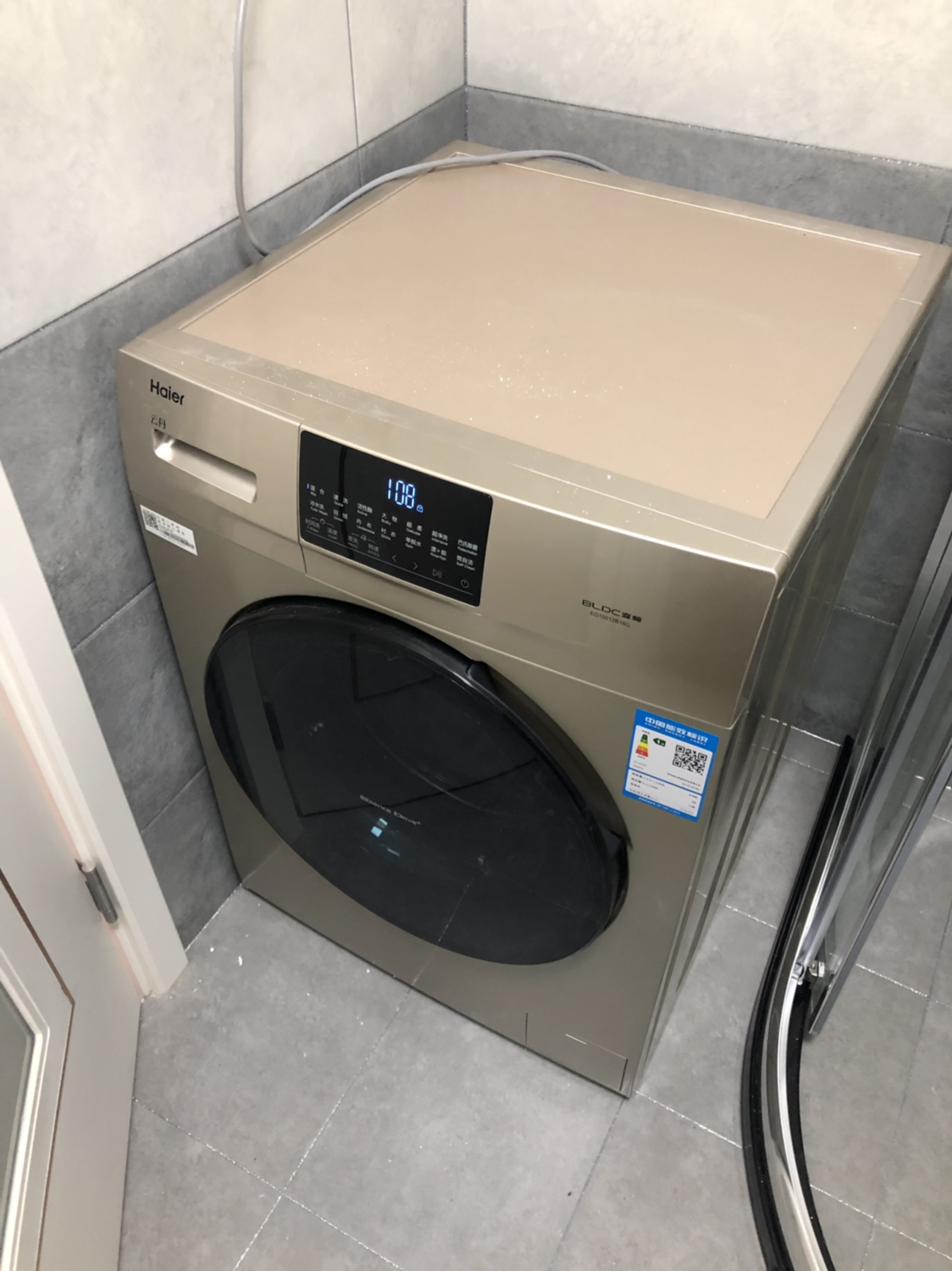 haier 海尔洗衣机 全自动滚筒洗衣机 eg10012b18g 10公斤 变频 静音