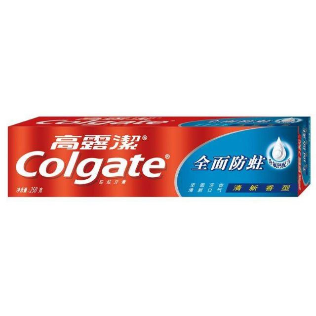 高露洁colgate全面防蛀牙膏清新薄荷250g