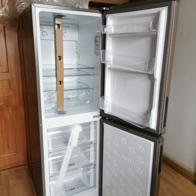 海尔(haier)bcd-190wdpt 190升双门冰箱 风冷无霜 节能家用电冰箱 两