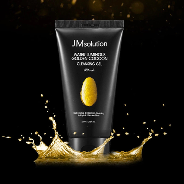 【打造丝滑水光肌】jmsolution 肌司研 蚕丝啫喱淡斑洗面奶(黑臻版)