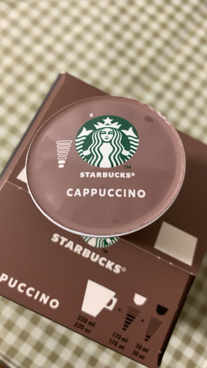 星巴克(starbucks) 卡布奇诺固体饮品(研磨咖啡和加糖奶粉)120g晒单图