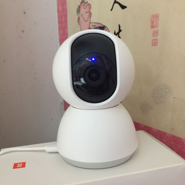 小米智能摄像机云台版1080p米家摄像头360度全景无线wifi高清手机远程