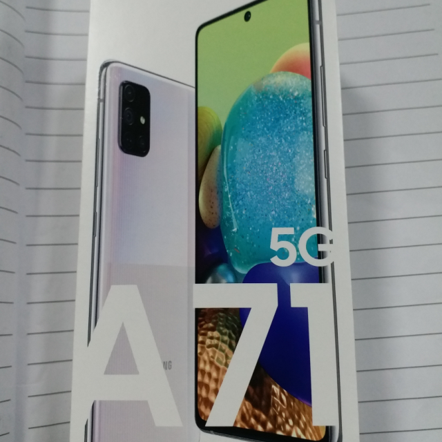 三星galaxy a71 5g版(sm-a7160)8gb 128gb 雕刻银 全面屏6400万后置四