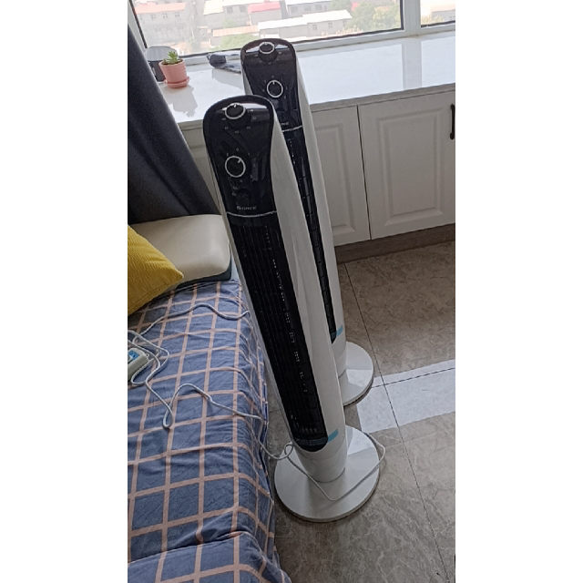 格力(gree)电风扇fl-09x61h 塔扇 台式 家用 静音 无叶 立式 摇头定时