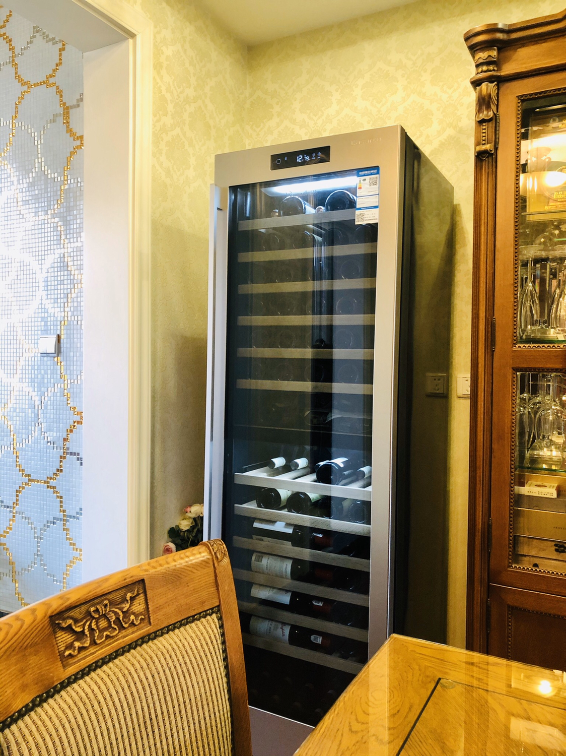 卡萨帝(casarte)jc-368sau1 368升智能双温区酒窖 115瓶装瓶量 红酒柜