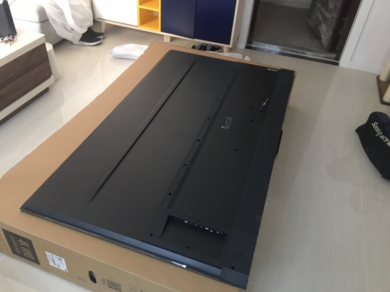 tcl 75v8 75英寸液晶平板电视机 4k超高清 防蓝光护眼 超薄金属机身