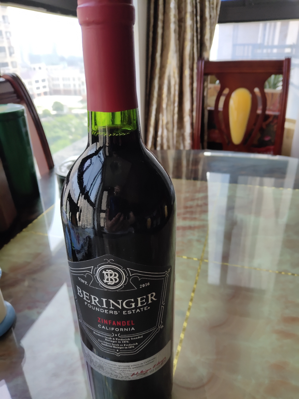 贝灵哲(beringer) 创始者系列庄园仙粉黛葡萄酒750ml 红酒 美国进口