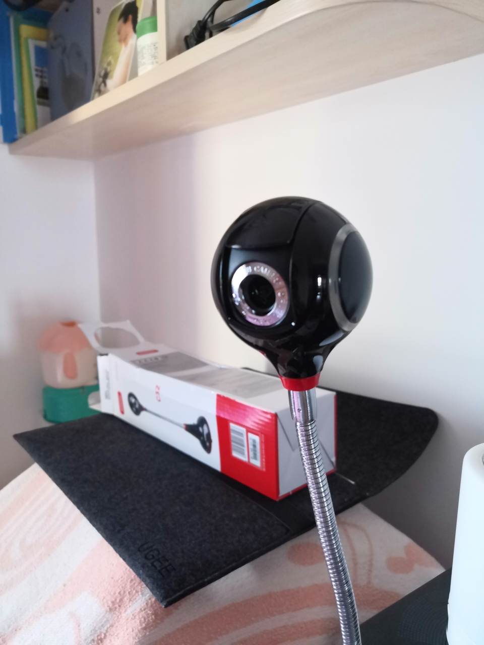 aoni奥尼c32 高清摄像头1080p电视电脑视频上网课会议人像认证立式