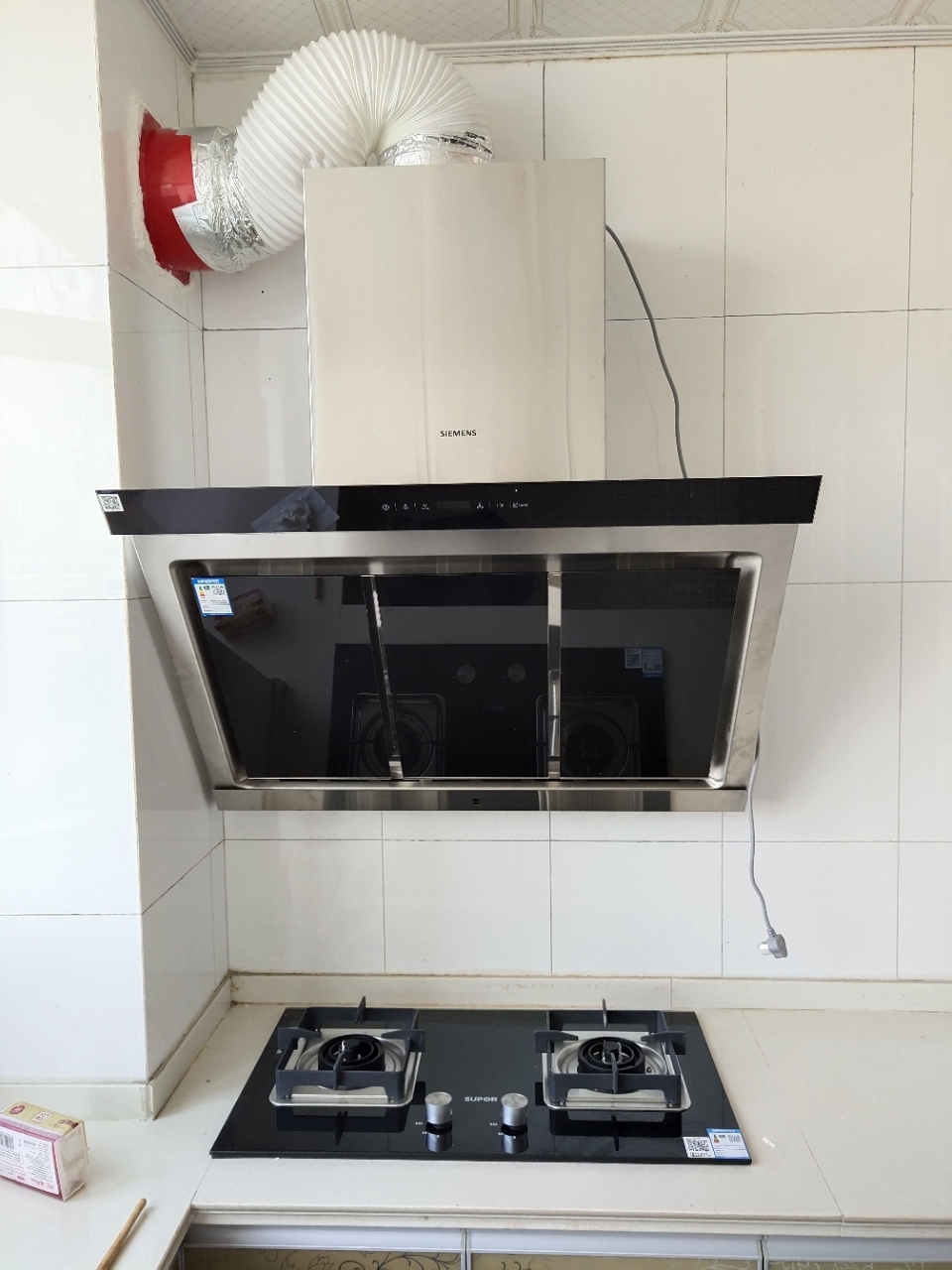siemens/西门子 ls65sa955w 吸抽油烟机大风量智能自清洁侧吸晒单图
