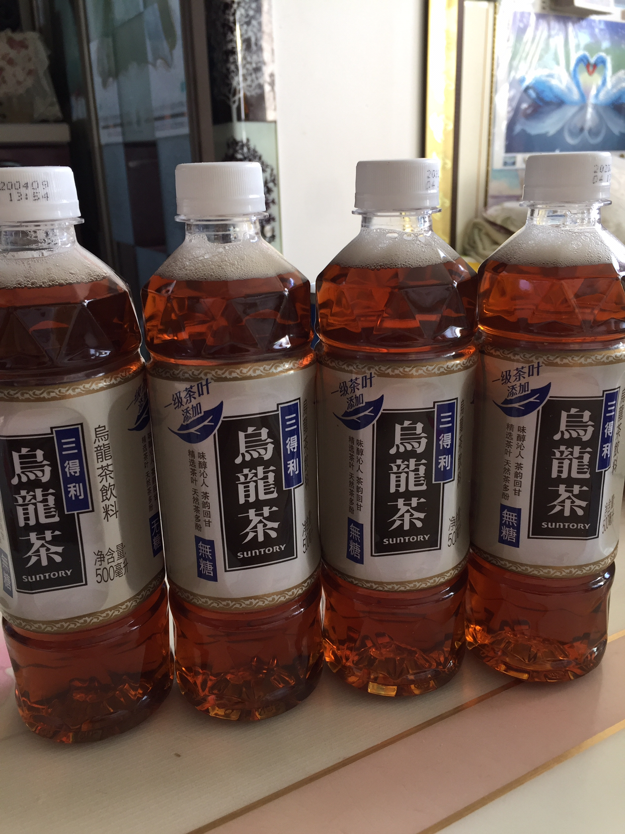 三得利 無糖烏龍茶500ml*4瓶 無糖茶飲料曬單圖