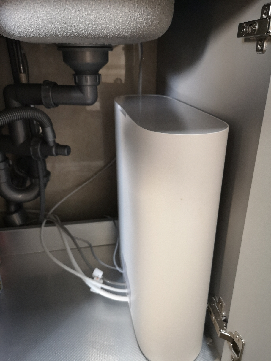 小米(mi)净水器家用直饮厨下式厨房净水机1a 400加仑大流量无罐反渗透