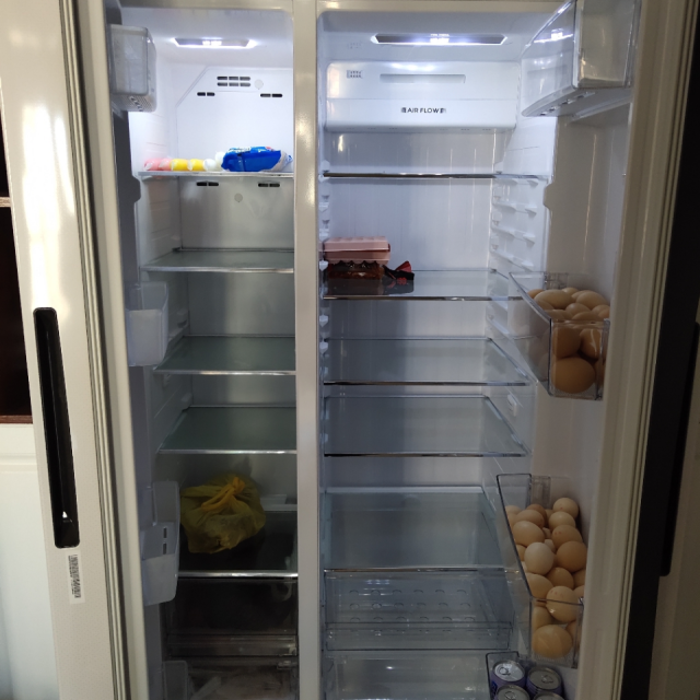 海尔(haier)bcd-576wdpu 576升风冷无霜变频对开门冰箱 轻薄机身 厨装