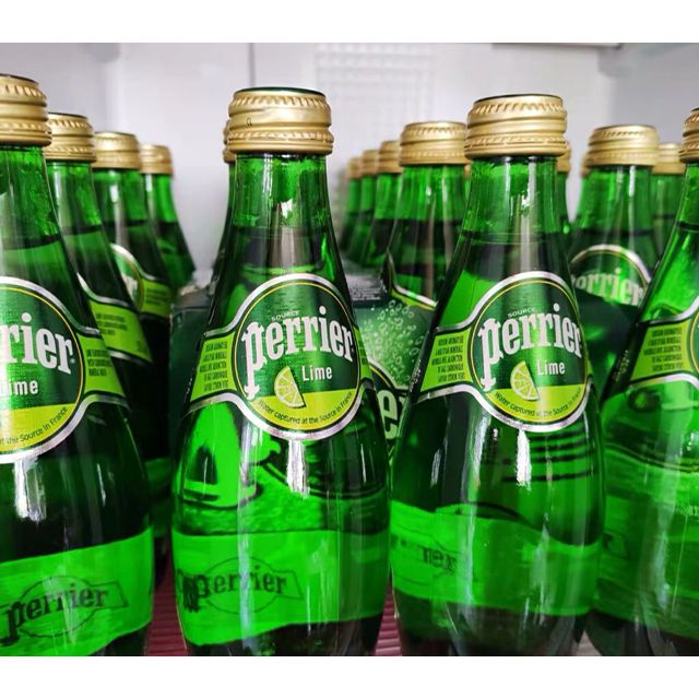 【經典原味玻璃瓶】巴黎水(perrier)天然氣泡礦泉水(原味)玻璃瓶裝