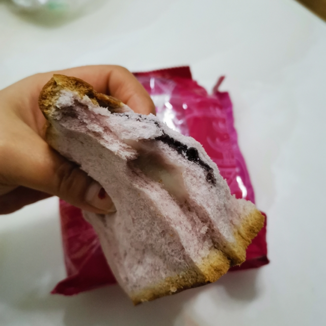 天宇米朵 紫米吐司奶酪夹心面包550g早餐三明治紫薯黑米现做现发切片