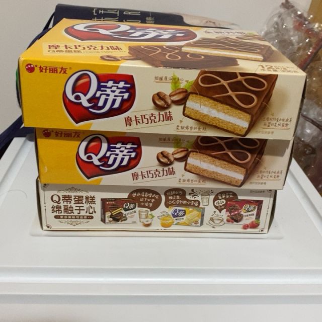 好丽友(orion) 糕点 q蒂蛋糕 摩卡巧克力味336g/盒 12枚(蛋糕礼盒)